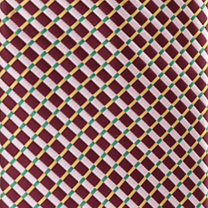 Vittorio Farina Men's Geometric Design Necktie & Pocket Square - Suits You Sir - D - 1304 - 