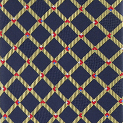 Vittorio Farina Men's Geometric Design Necktie & Pocket Square - Suits You Sir - D - 1321 - 