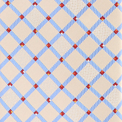 Vittorio Farina Men's Geometric Design Necktie & Pocket Square - Suits You Sir - D - 1322 - 