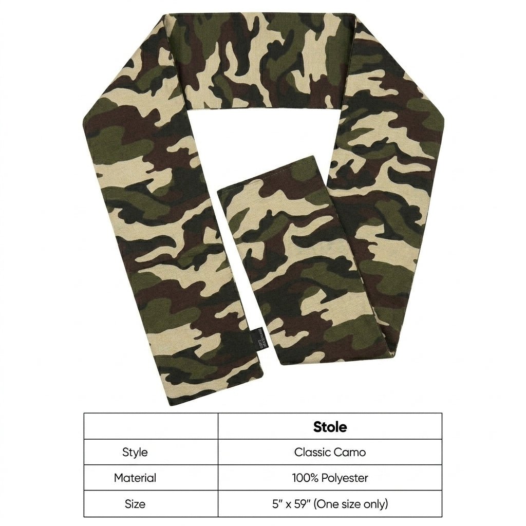 Vittorio Farina Mens' Kente Satin Scarf - Suits You Sir - Camo - 