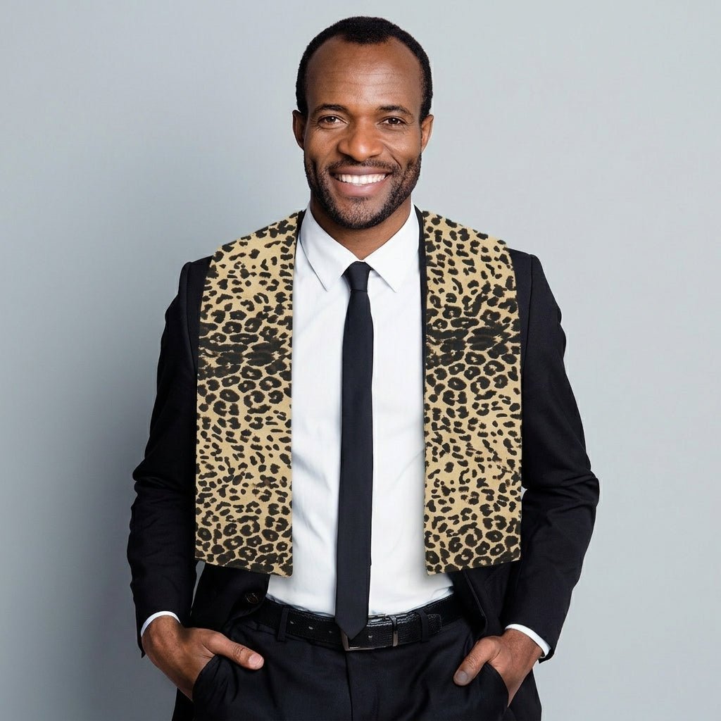 Vittorio Farina Mens' Kente Satin Scarf - Suits You Sir - Camo - 