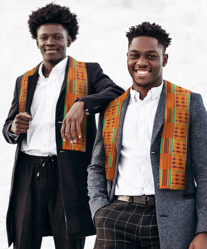 Vittorio Farina Mens' Kente Satin Scarf - Suits You Sir - Kente 1 - 