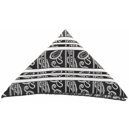 Vittorio Farina Men's Paisley Design Microfiber Pocket Square - Suits You Sir - Black and White Paisley - 