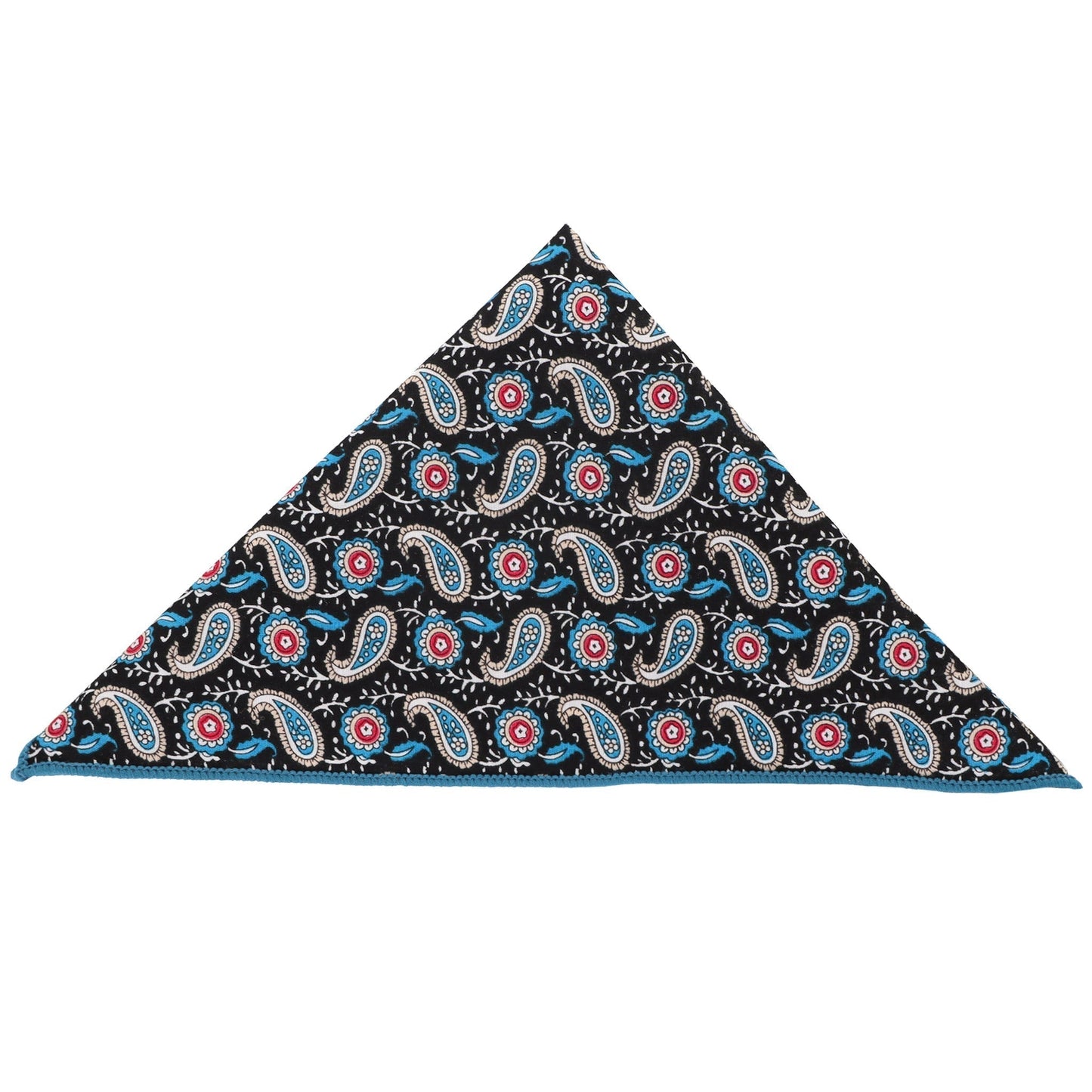 Vittorio Farina Men's Paisley Design Microfiber Pocket Square - Suits You Sir - Black Paisley - 