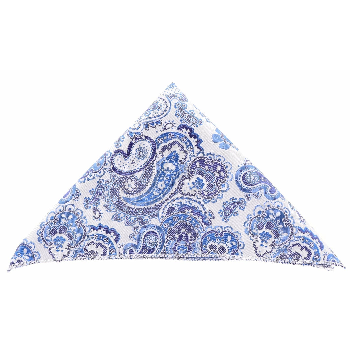 Vittorio Farina Men's Paisley Design Microfiber Pocket Square - Suits You Sir - DH 115 Blue/Paisley - 