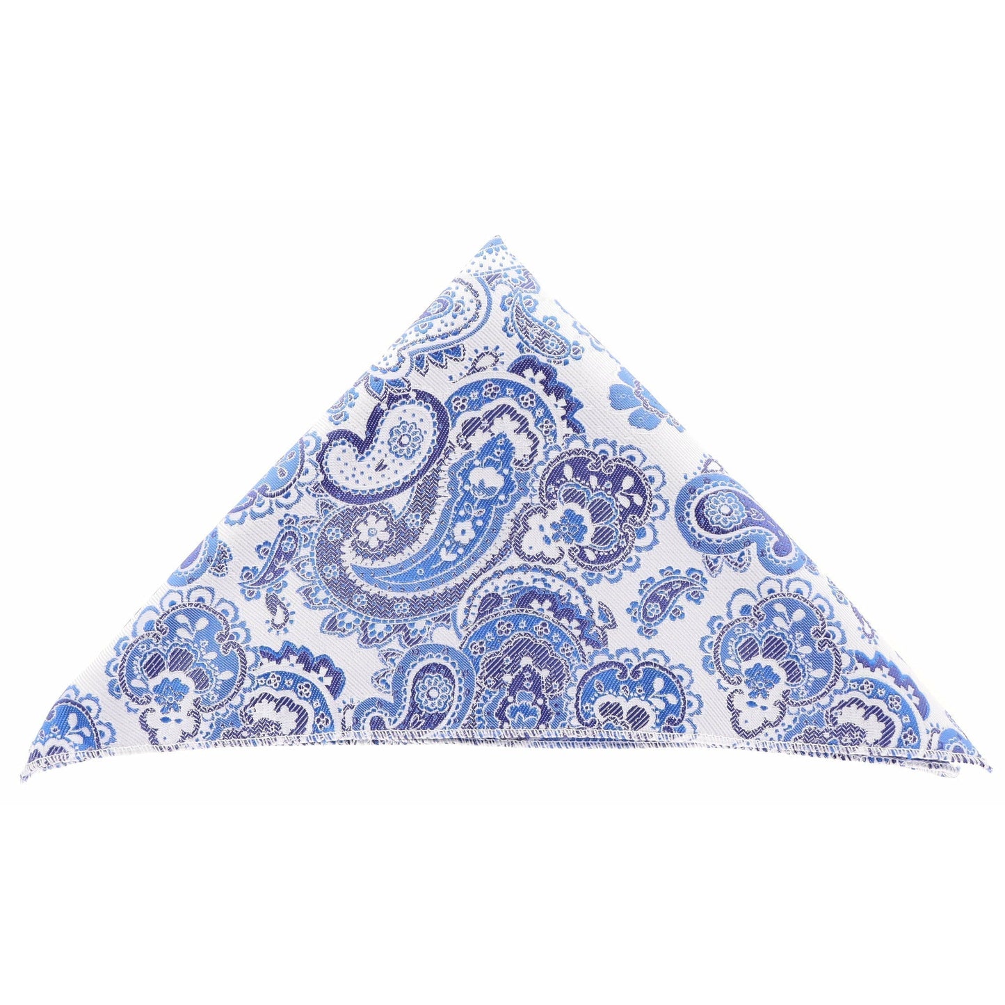 Vittorio Farina Men's Paisley Design Microfiber Pocket Square - Suits You Sir - DH 115 Blue/Paisley - 
