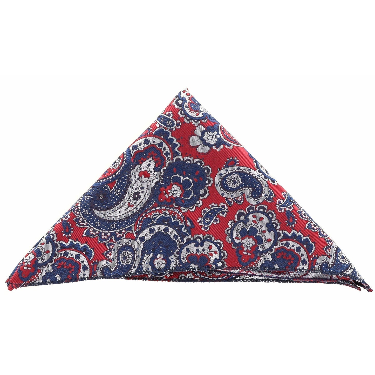 Vittorio Farina Men's Paisley Design Microfiber Pocket Square - Suits You Sir - DH 116 Navy/Paisley - 
