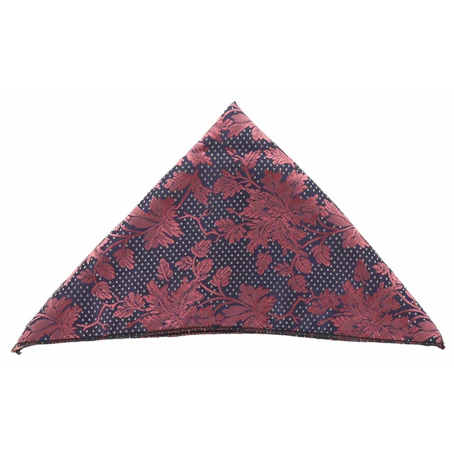 Vittorio Farina Men's Paisley Design Microfiber Pocket Square - Suits You Sir - Red Floral - 