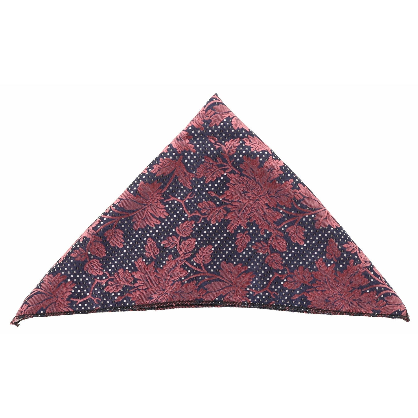 Vittorio Farina Men's Paisley Design Microfiber Pocket Square - Suits You Sir - Red Floral - 