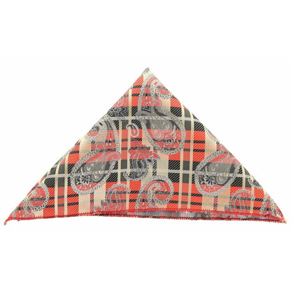 Vittorio Farina Men's Paisley Design Microfiber Pocket Square - Suits You Sir - Red Paisley - 