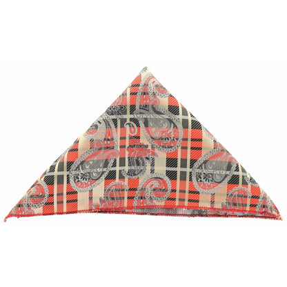 Vittorio Farina Men's Paisley Design Microfiber Pocket Square - Suits You Sir - Red Paisley - 