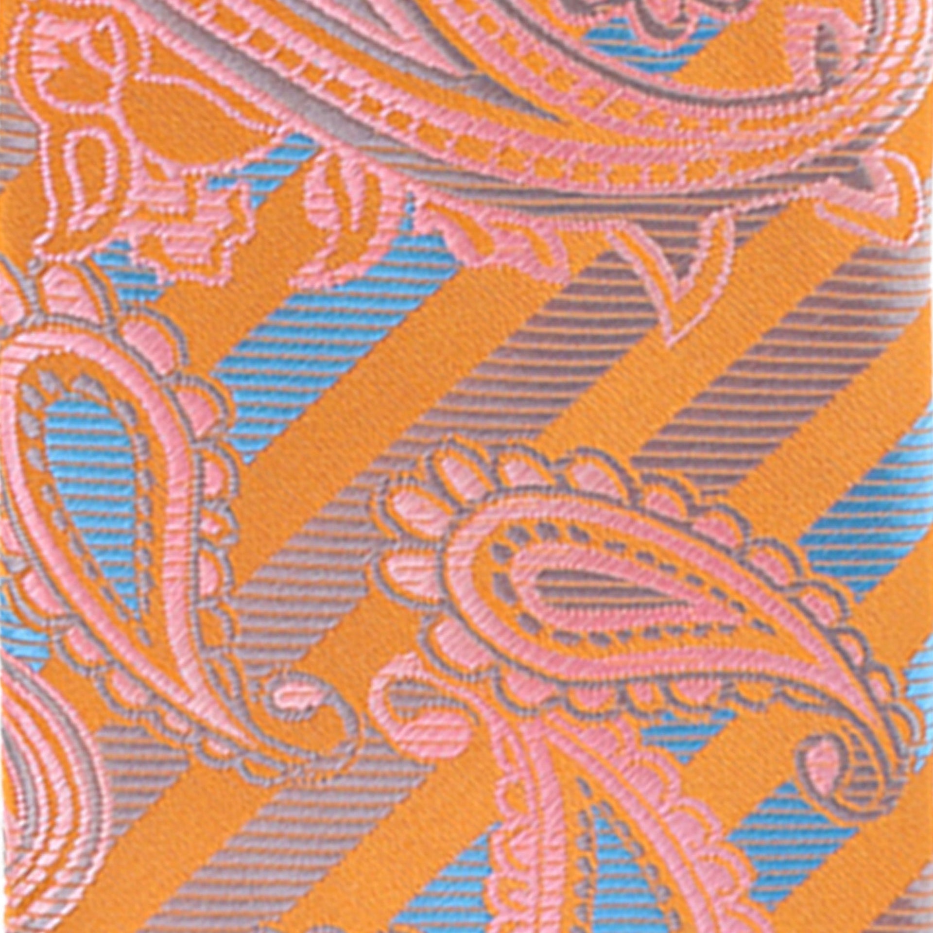 Vittorio Farina Men's Paisley Design Necktie & Pocket Square - Suits You Sir - D - 1145 - 