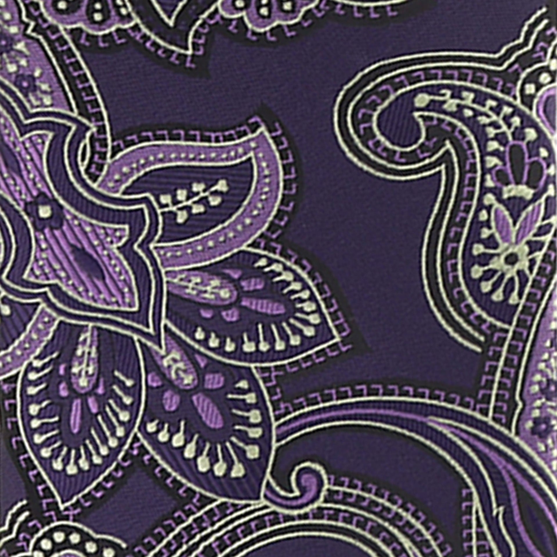 Vittorio Farina Men's Paisley Design Necktie & Pocket Square - Suits You Sir - D - 1172 - 