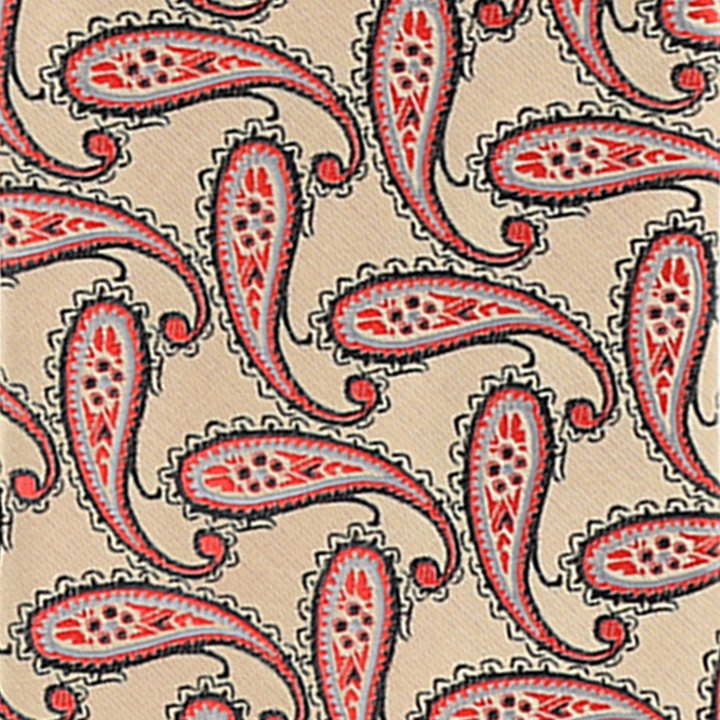 Vittorio Farina Men's Paisley Design Necktie & Pocket Square - Suits You Sir - D - 1172 - 