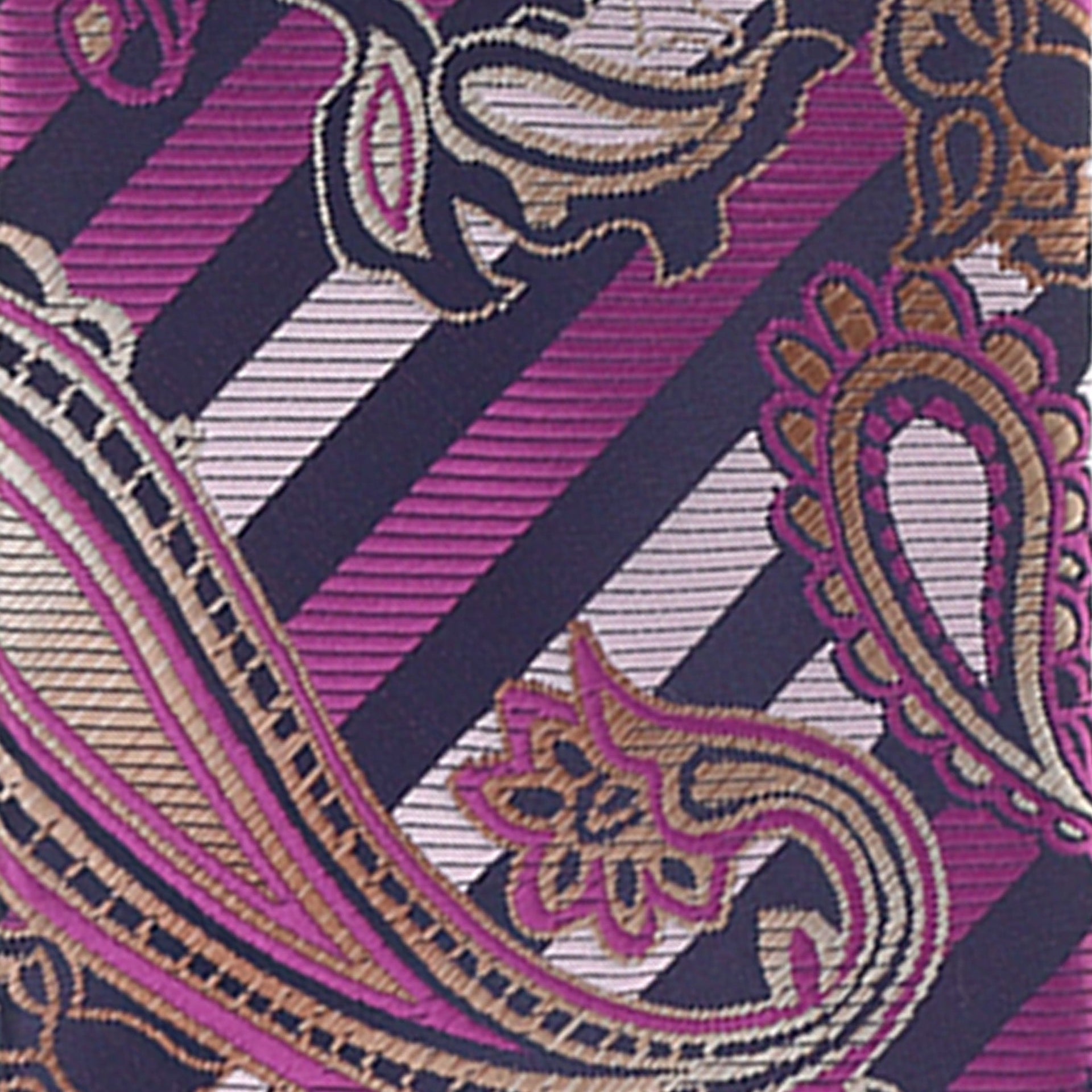 Vittorio Farina Men's Paisley Design Necktie & Pocket Square - Suits You Sir - D - 1214 - 
