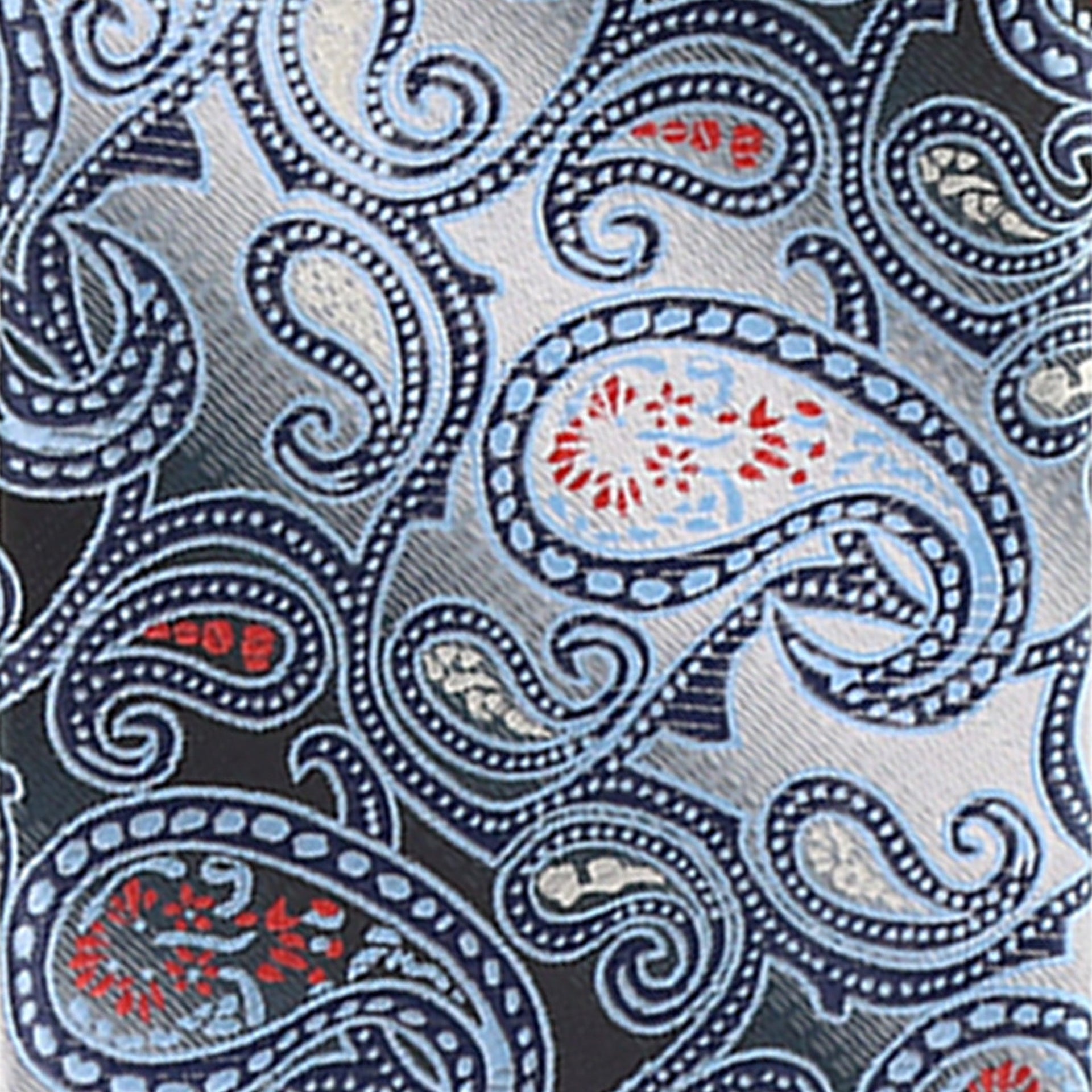 Vittorio Farina Men's Paisley Design Necktie & Pocket Square - Suits You Sir - D - 1214 - 