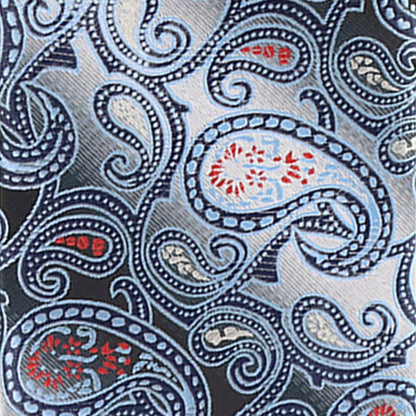 Vittorio Farina Men's Paisley Design Necktie & Pocket Square - Suits You Sir - D - 1214 - 