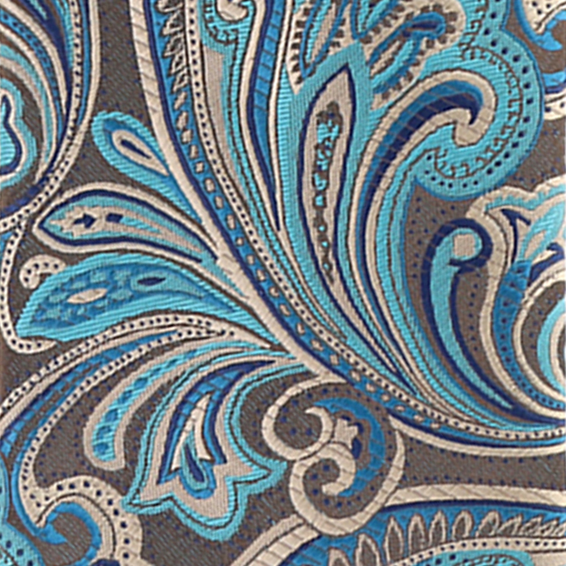 Vittorio Farina Men's Paisley Design Necktie & Pocket Square - Suits You Sir - D - 1231 - 