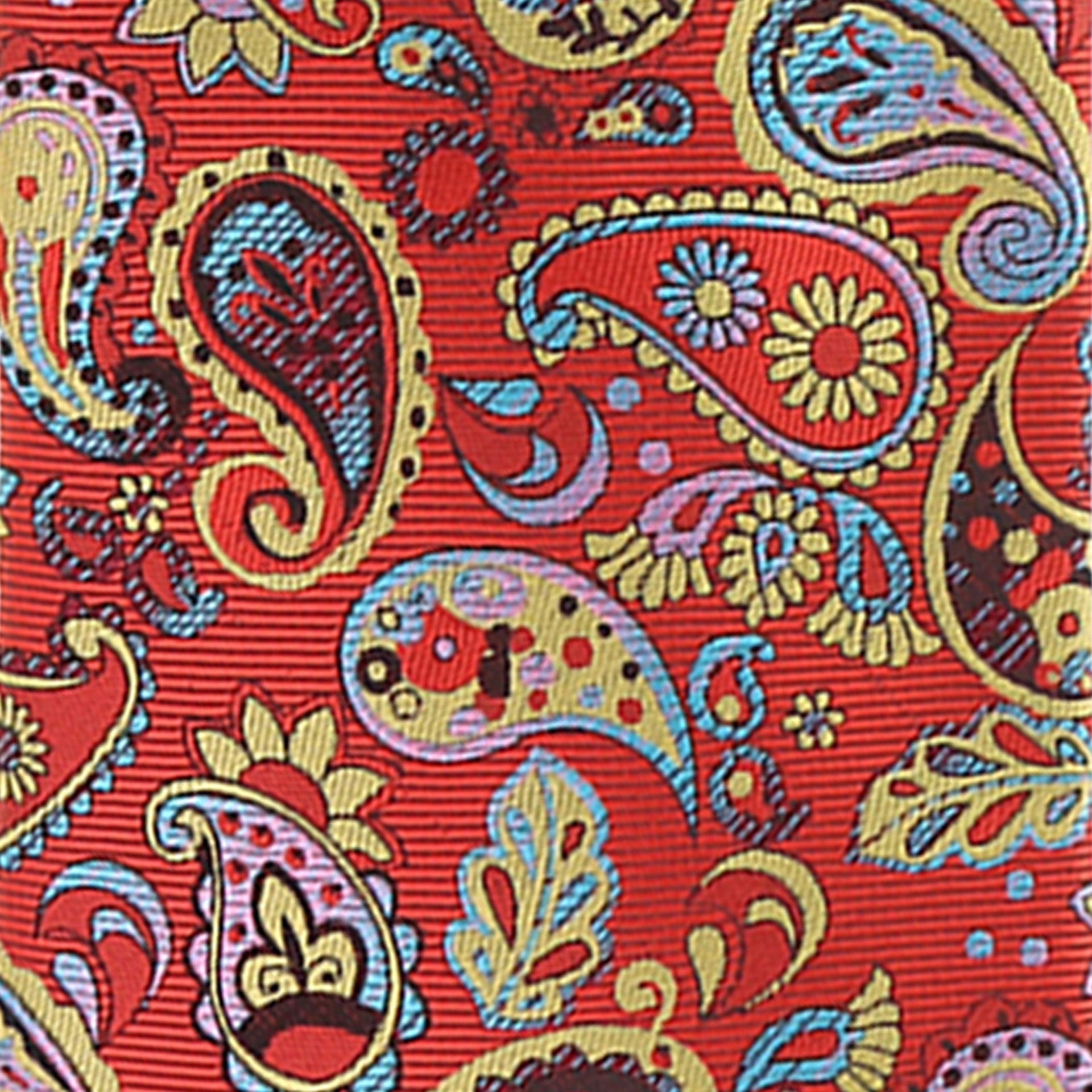 Vittorio Farina Men's Paisley Design Necktie & Pocket Square - Suits You Sir - D - 1231 - 