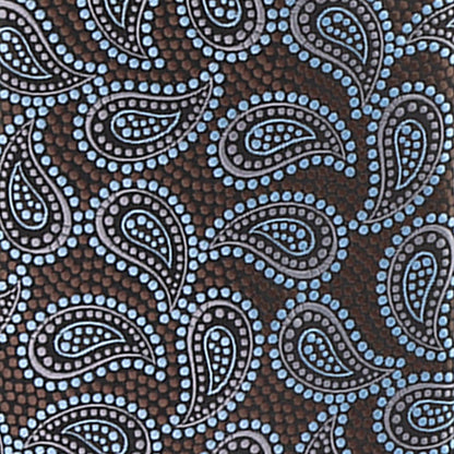 Vittorio Farina Men's Paisley Design Necktie & Pocket Square - Suits You Sir - D - 1274 - 