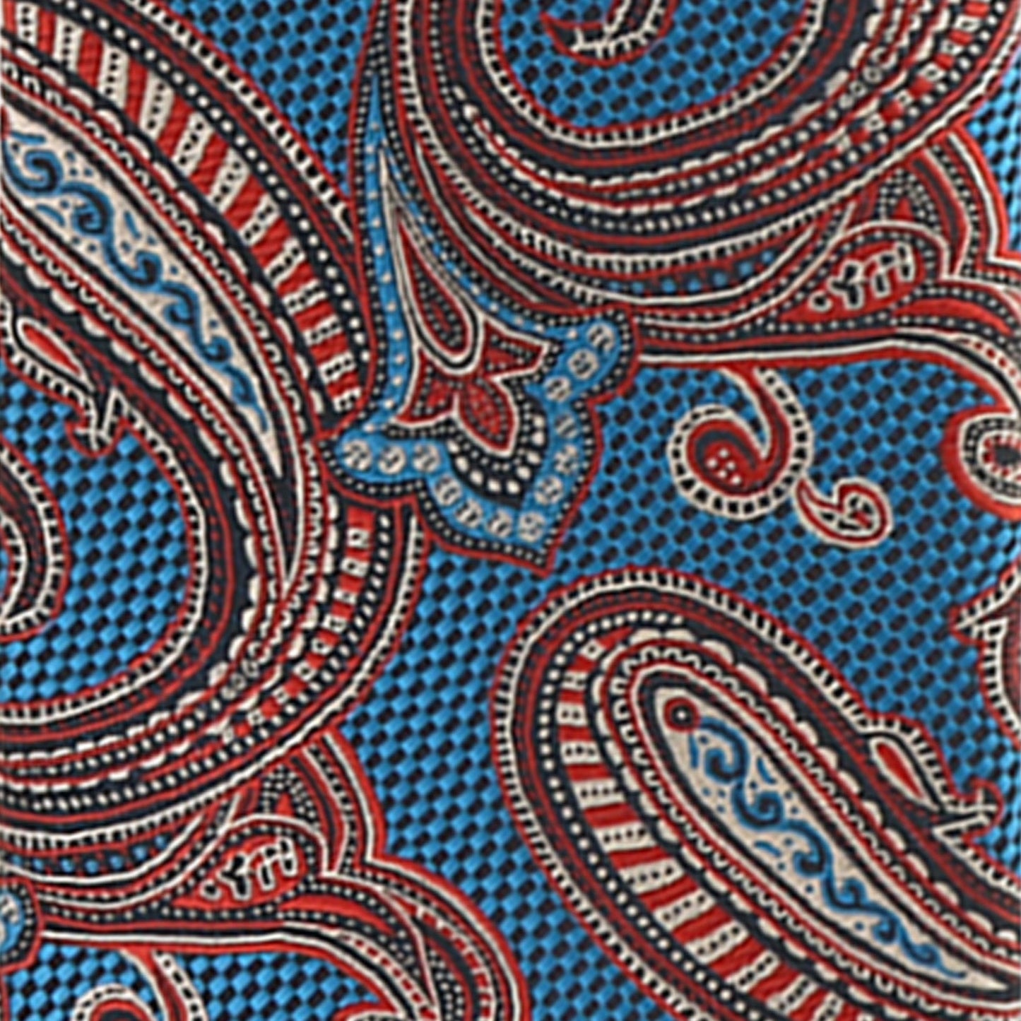 Vittorio Farina Men's Paisley Design Necktie & Pocket Square - Suits You Sir - D - 1276 - 