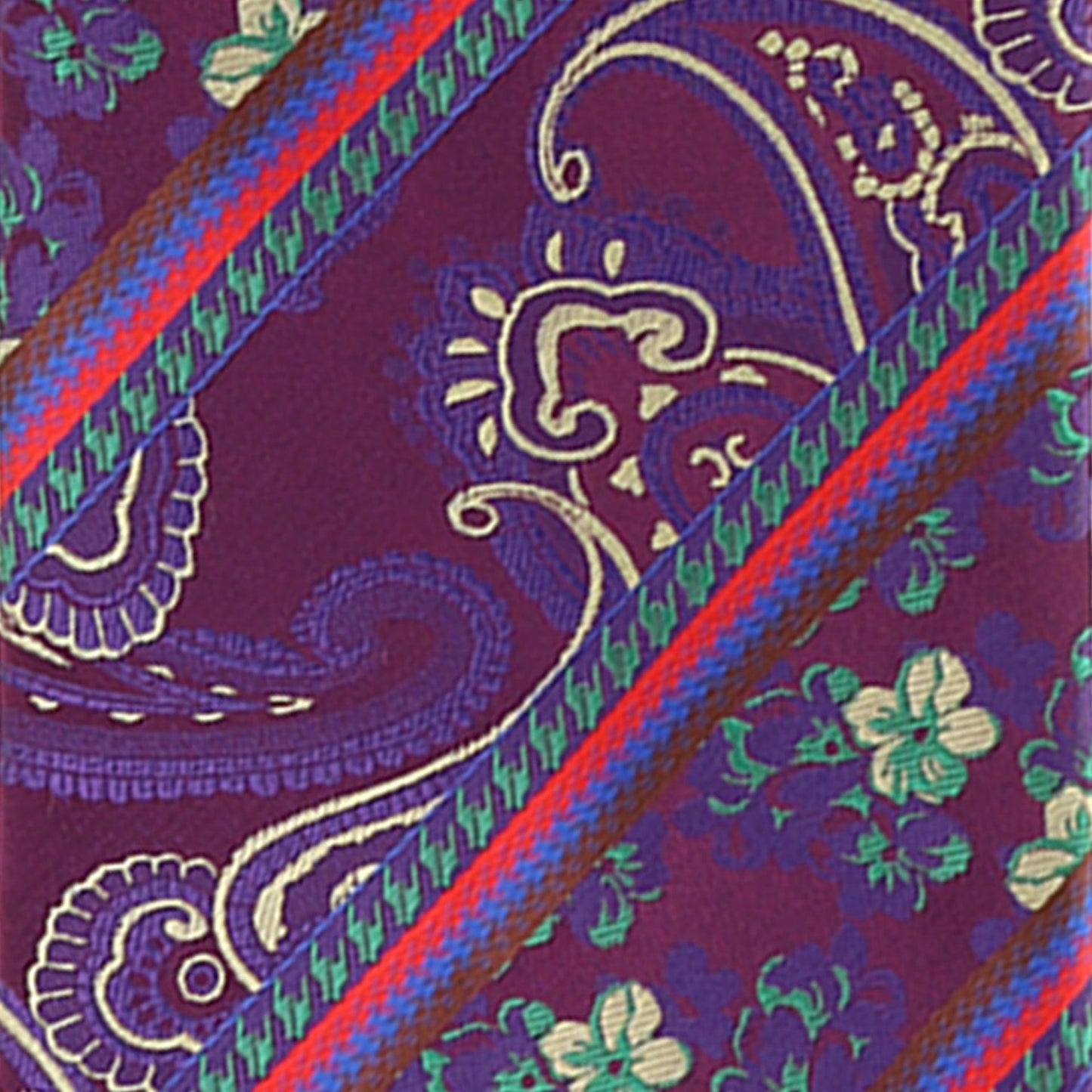 Vittorio Farina Men's Paisley Design Necktie & Pocket Square - Suits You Sir - D - 1287 - 