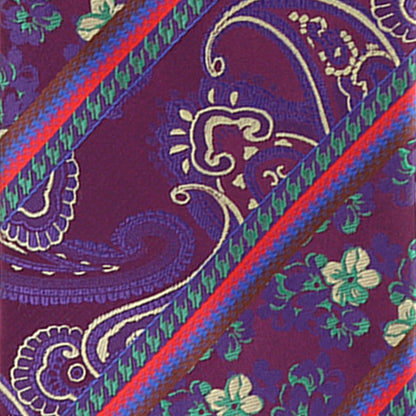 Vittorio Farina Men's Paisley Design Necktie & Pocket Square - Suits You Sir - D - 1287 - 