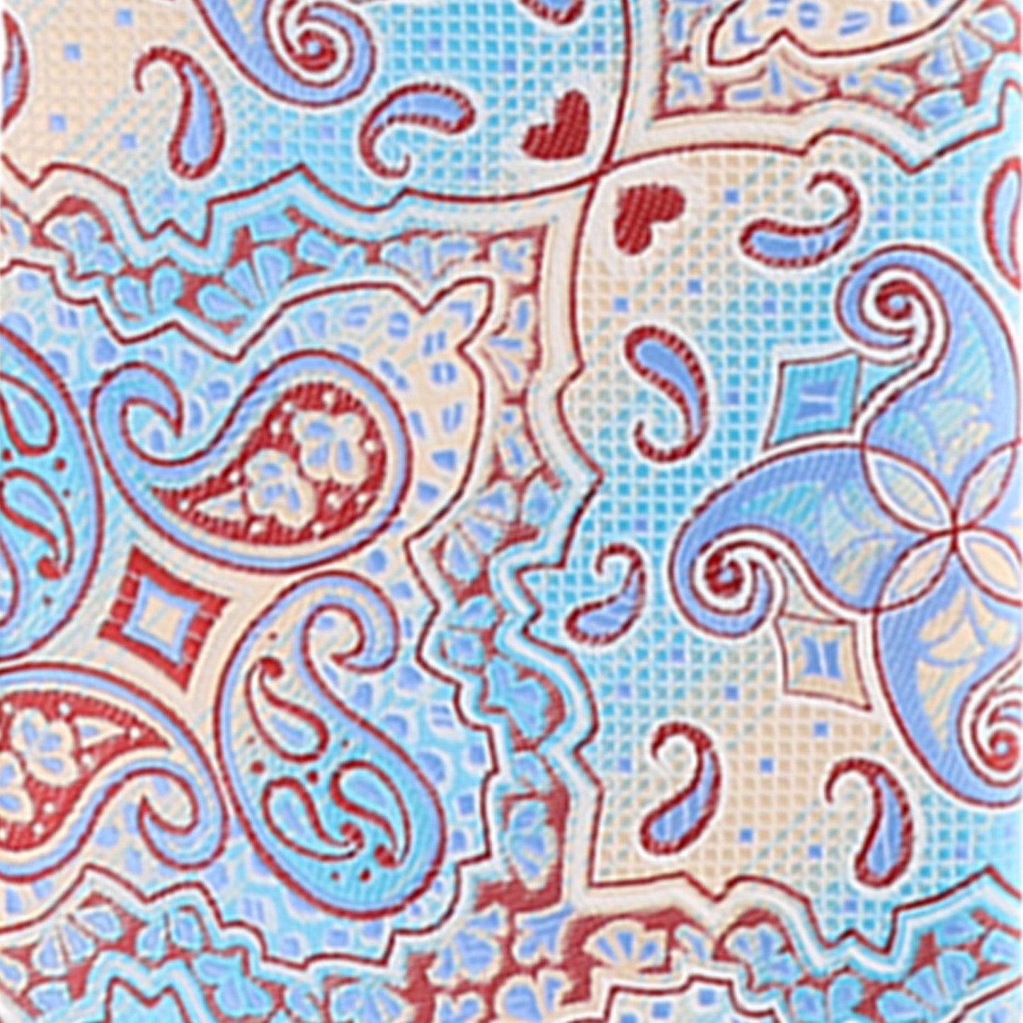 Vittorio Farina Men's Paisley Design Necktie & Pocket Square - Suits You Sir - D - 1310 - 