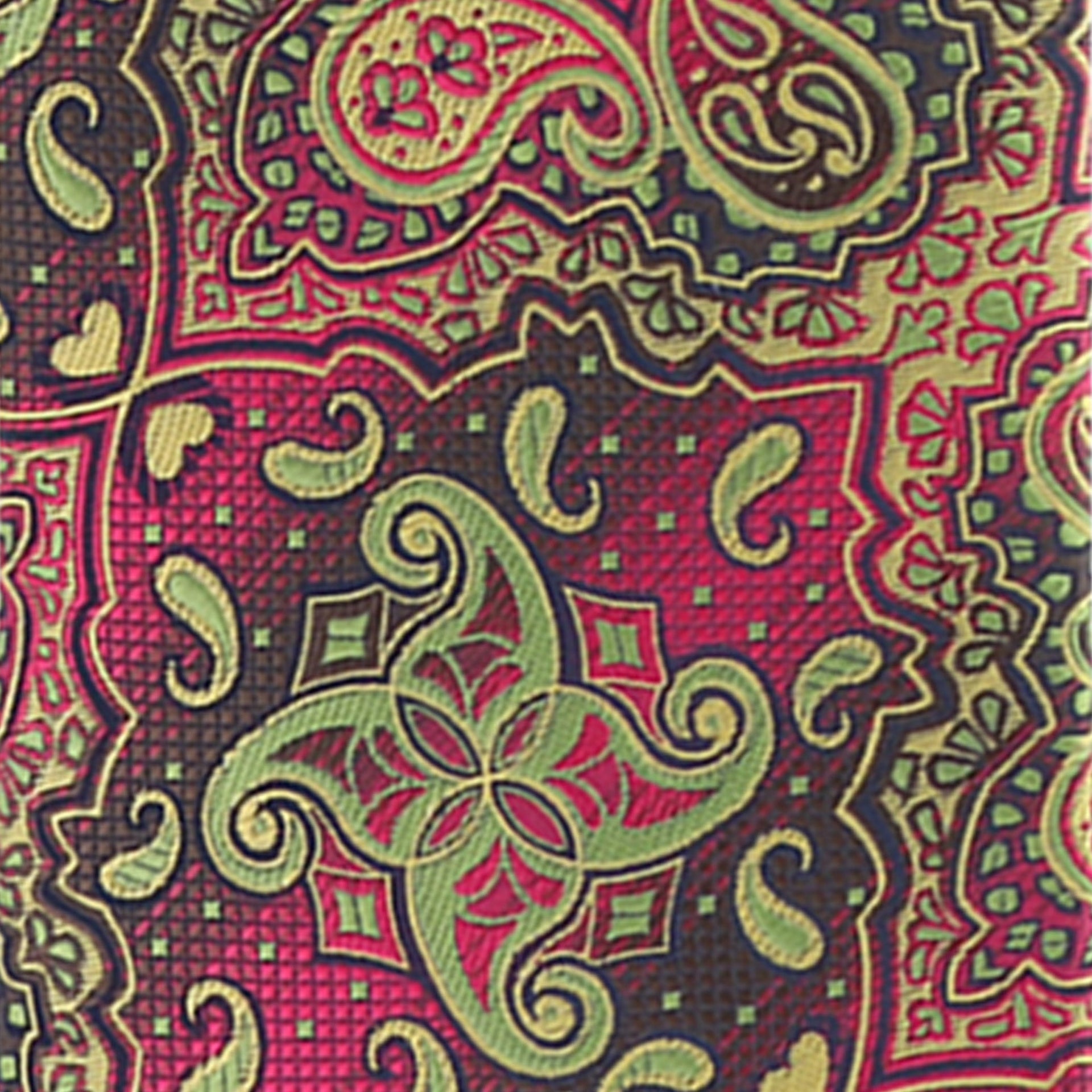 Vittorio Farina Men's Paisley Design Necktie & Pocket Square - Suits You Sir - D - 1310 - 