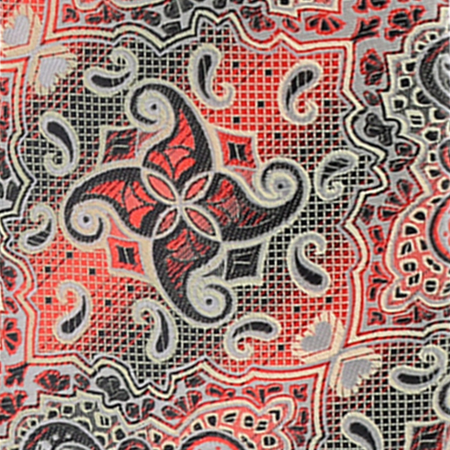 Vittorio Farina Men's Paisley Design Necktie & Pocket Square - Suits You Sir - D - 1310 - 