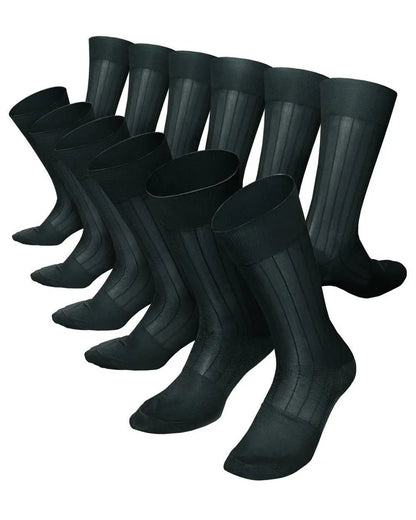 Vittorio Farina Men's Ribbed Shear Nylon Anklet Dress Socks - Suits You Sir - Hunter Green - 12