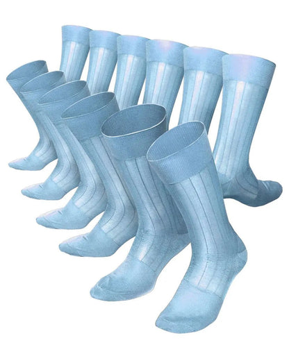 Vittorio Farina Men's Ribbed Shear Nylon Anklet Dress Socks - Suits You Sir - Silver - 12