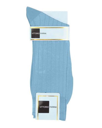 Vittorio Farina Men's Ribbed Shear Nylon Anklet Dress Socks - Suits You Sir - Silver - 12