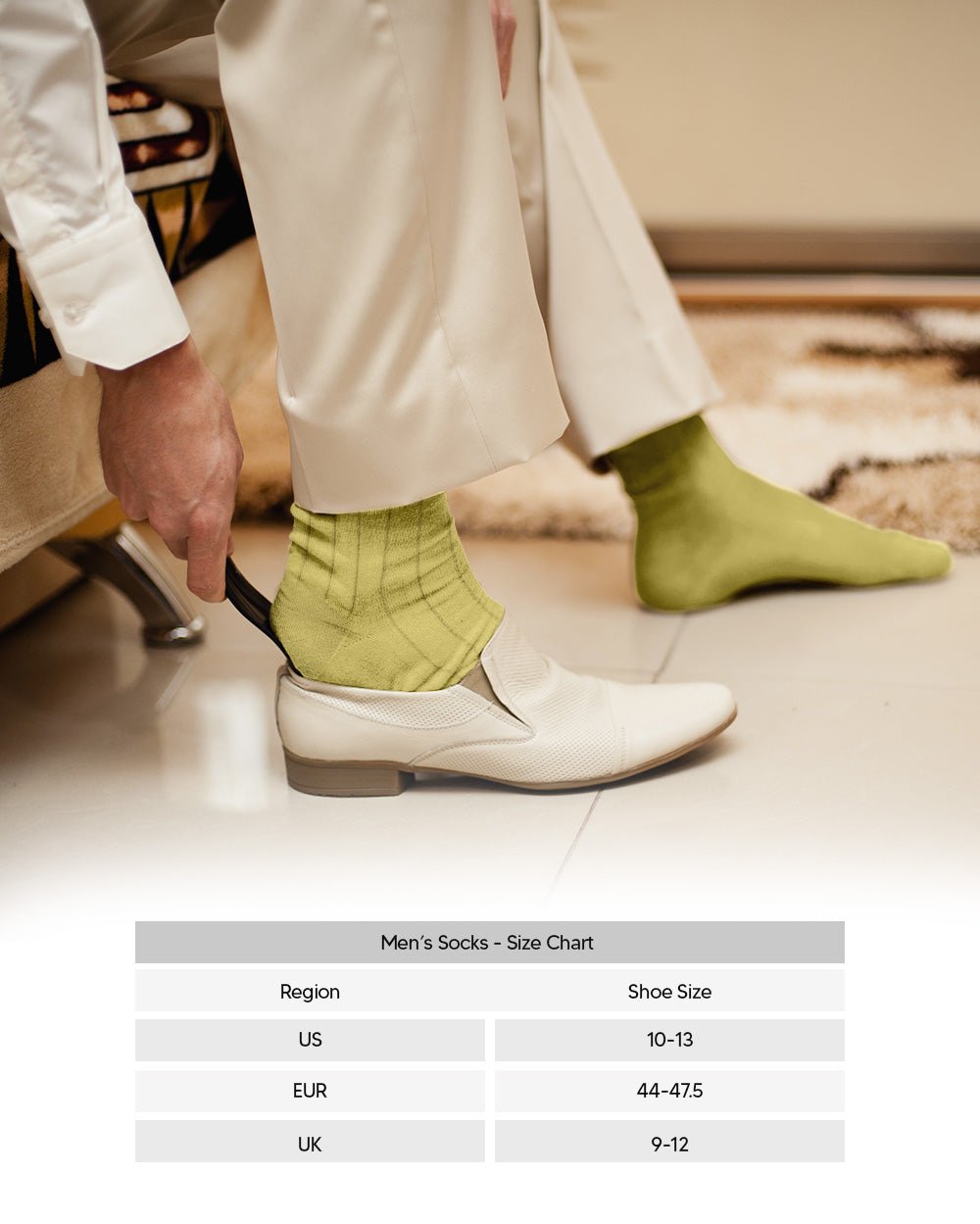 Vittorio Farina Men's Ribbed Shear Nylon Over The Calf Dress Socks - Suits You Sir - Maize - 12