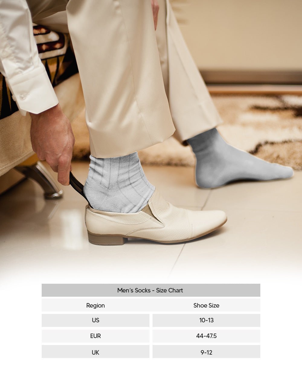Vittorio Farina Men's Ribbed Shear Nylon Over The Calf Dress Socks - Suits You Sir - White - 12