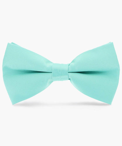 Vittorio Farina Men's Satin Bow Tie in Gift Box - Suits You Sir - Aqua - 