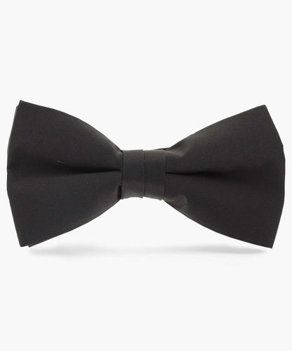 Vittorio Farina Men's Satin Bow Tie in Gift Box - Suits You Sir - Black - 