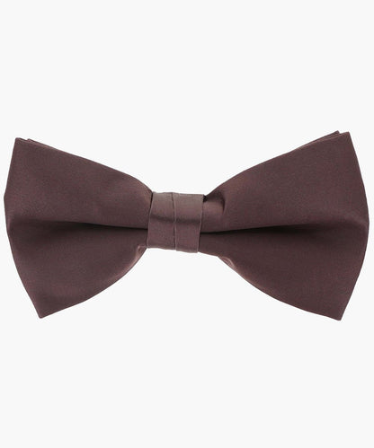 Vittorio Farina Men's Satin Bow Tie in Gift Box - Suits You Sir - Brown - 