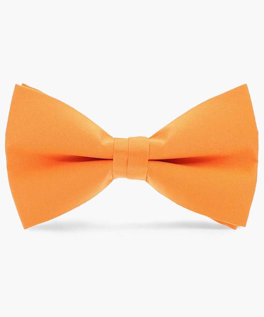Vittorio Farina Men's Satin Bow Tie in Gift Box - Suits You Sir - Orange - 