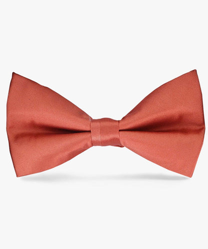 Vittorio Farina Men's Satin Bow Tie in Gift Box - Suits You Sir - Rust Red - 