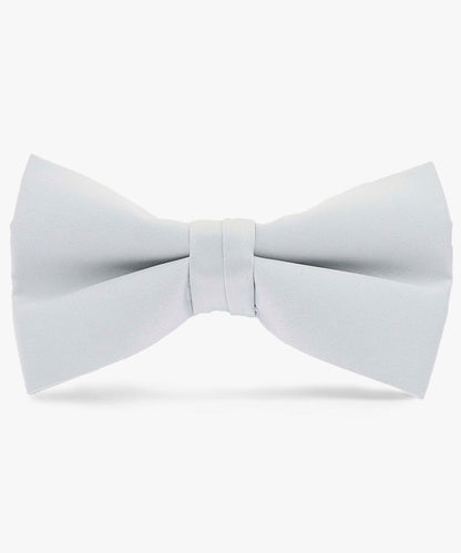 Vittorio Farina Men's Satin Bow Tie in Gift Box - Suits You Sir - Silver - 
