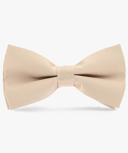 Vittorio Farina Men's Satin Bow Tie in Gift Box - Suits You Sir - Taupe - 
