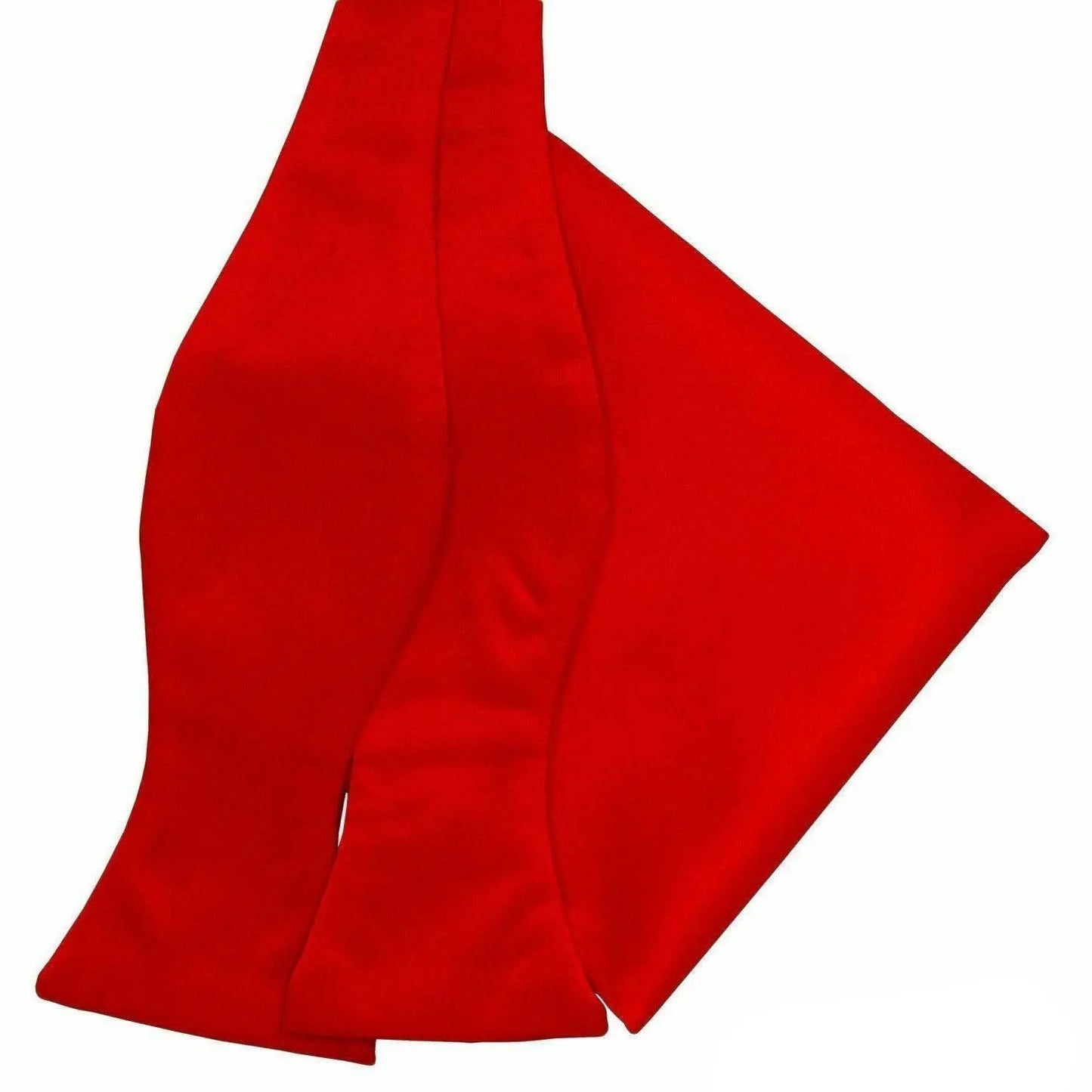 Vittorio Farina Men's Satin Self Tie Bow Tie & Pocket Square in Gift Box - Suits You Sir - Red - 
