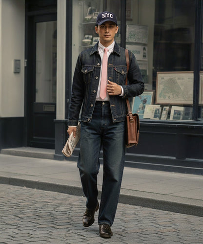 Vittorio Farina Men's Satin Skinny Necktie & Pocket Square - Suits You Sir - White - 