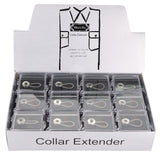 Vittorio Farina Men's WONDER Button Collar Extenders - Suits You Sir - 24 (Box) - 