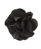 Vittorio Vico Boy's Satin Flower Lapel Pin - Suits You Sir - Black - 