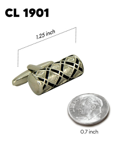 Vittorio Vico Colorful Classic Bar Cufflinks: CL19XX Series - Suits You Sir - CL 1901 - 