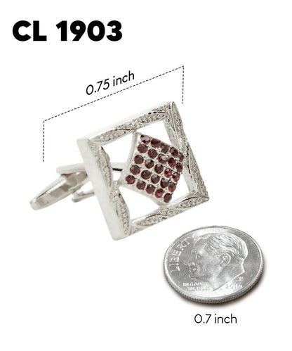 Vittorio Vico Colorful Classic Bar Cufflinks: CL19XX Series - Suits You Sir - CL 1903 - 