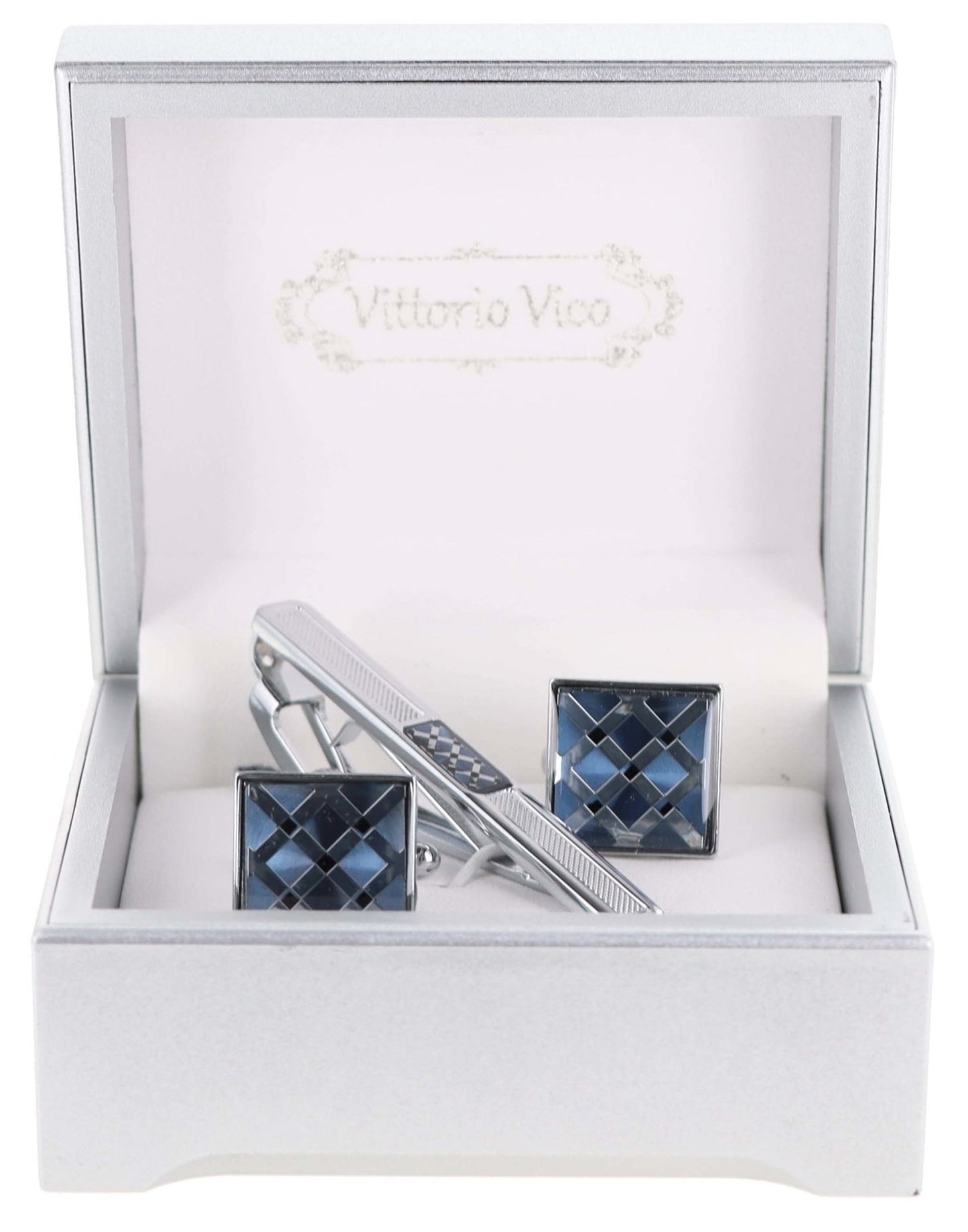 Vittorio Vico Men's Enamel Cufflink & Tie Bar Set in Gift Box - Suits You Sir - CE - 001 - 