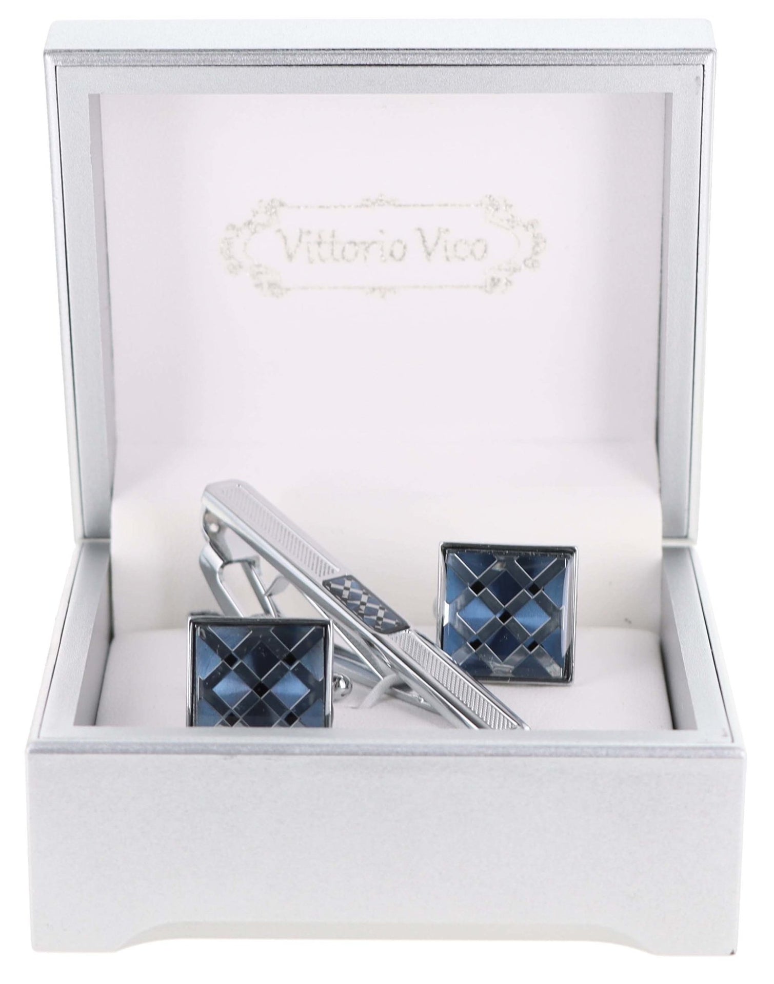 Vittorio Vico Men's Enamel Cufflink & Tie Bar Set in Gift Box - Suits You Sir - CE - 001 - 
